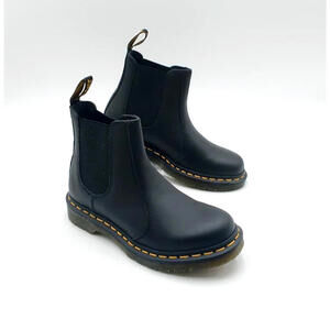 Dr. Marten Black Chelsea Black Leather Boots Size 6 Women